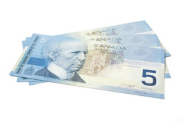 5 CAD Banknotes